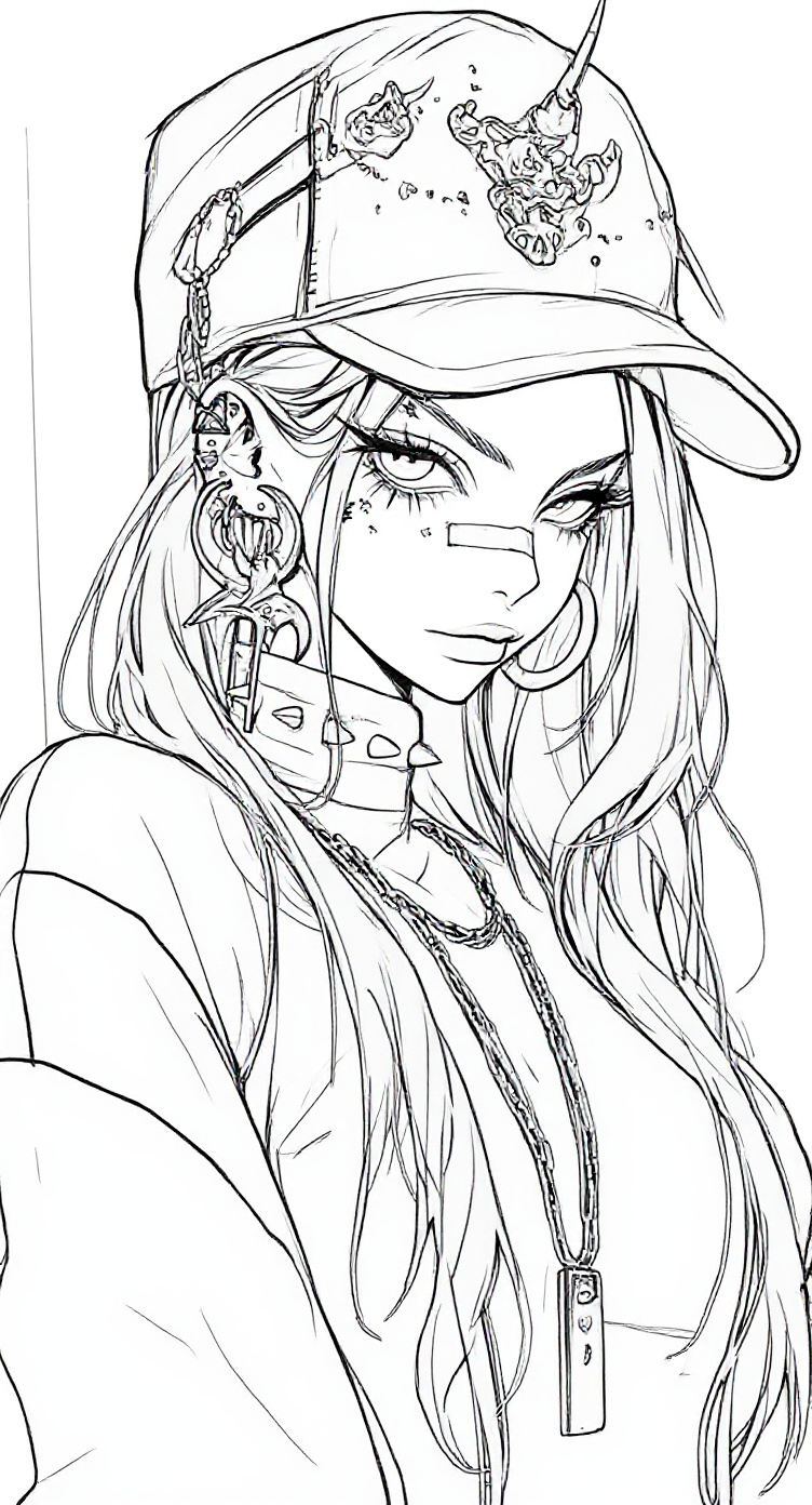 Make this a high-quality black and white COLORING PAGE with white background, only black lines, NO big gray areas, and clear, thick bold outlines, well-defined shapes, and clean edges. Remove all shad