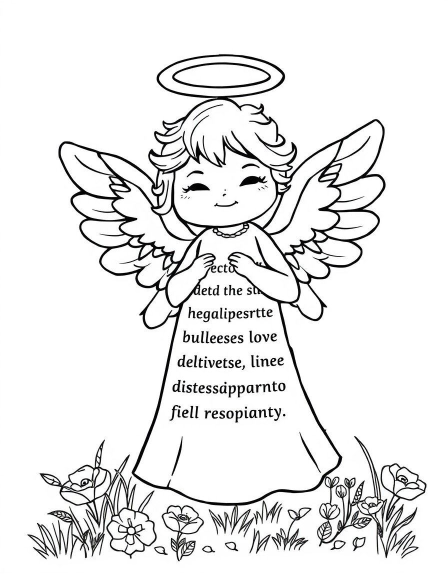 a creature angel with the text Our goal is to live happy healthy lives enjoying our own company. Love dissolves anger love releases resentment love dissipates fear and love creates safety.