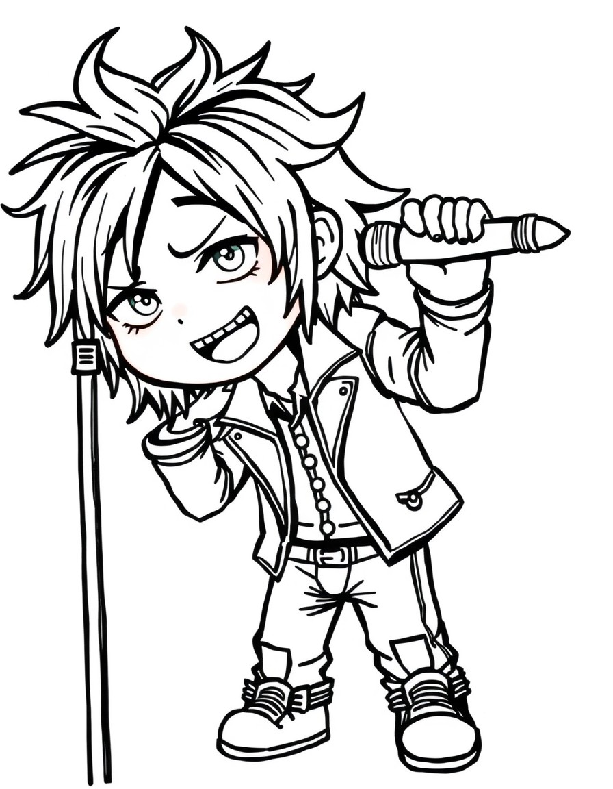 Chibi Musicians Coloring Pages - Cool Coloring Pages