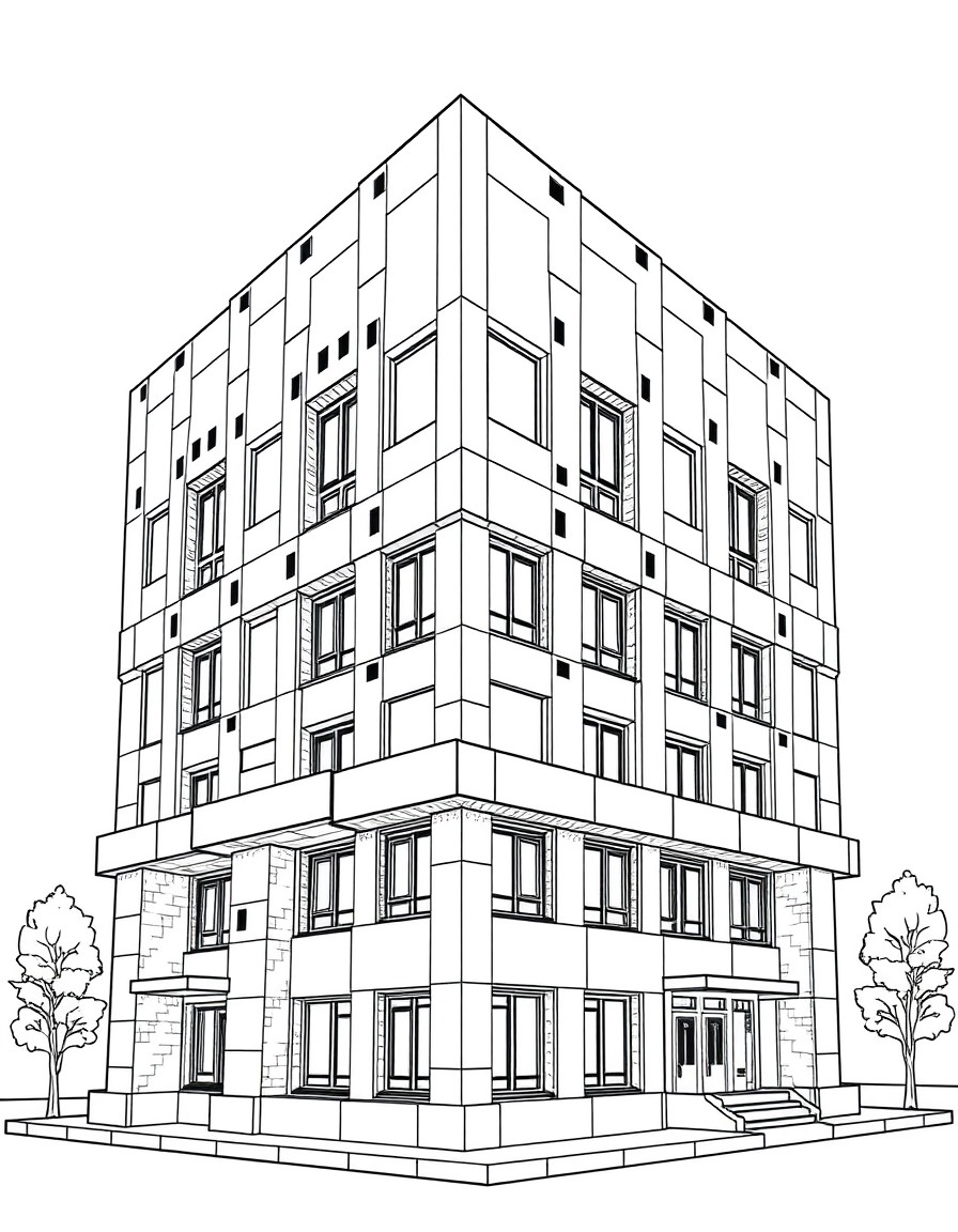 Brutalist style building