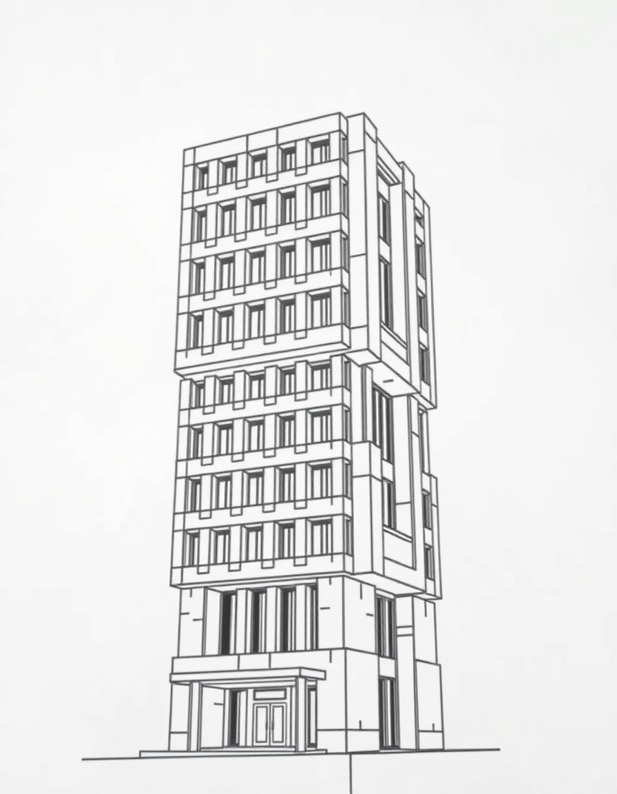 Brutalist style building