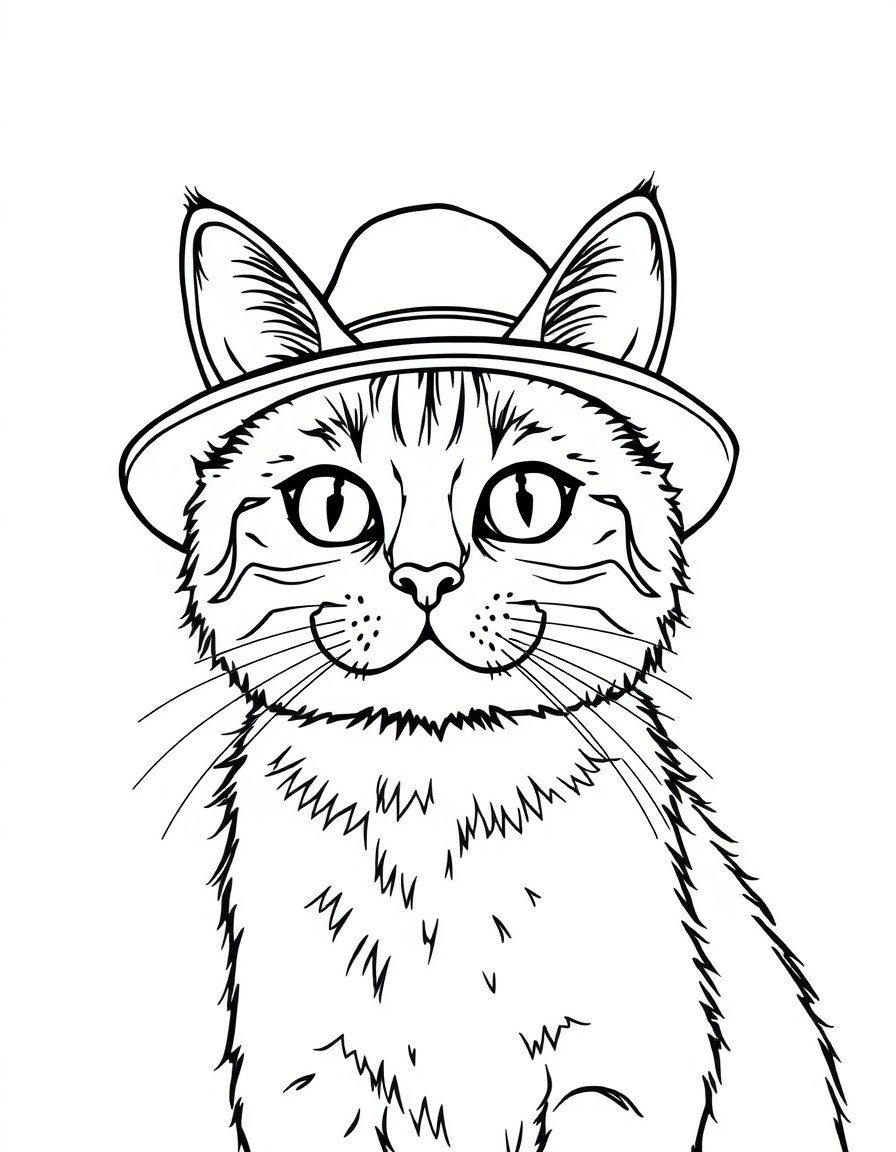 a cat with a hat