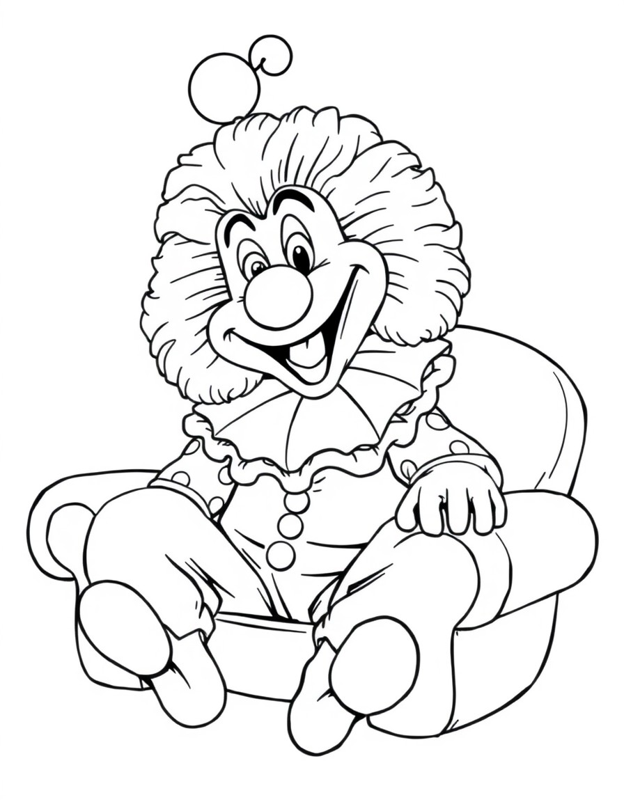 Loonette the clown from the big comfy couch