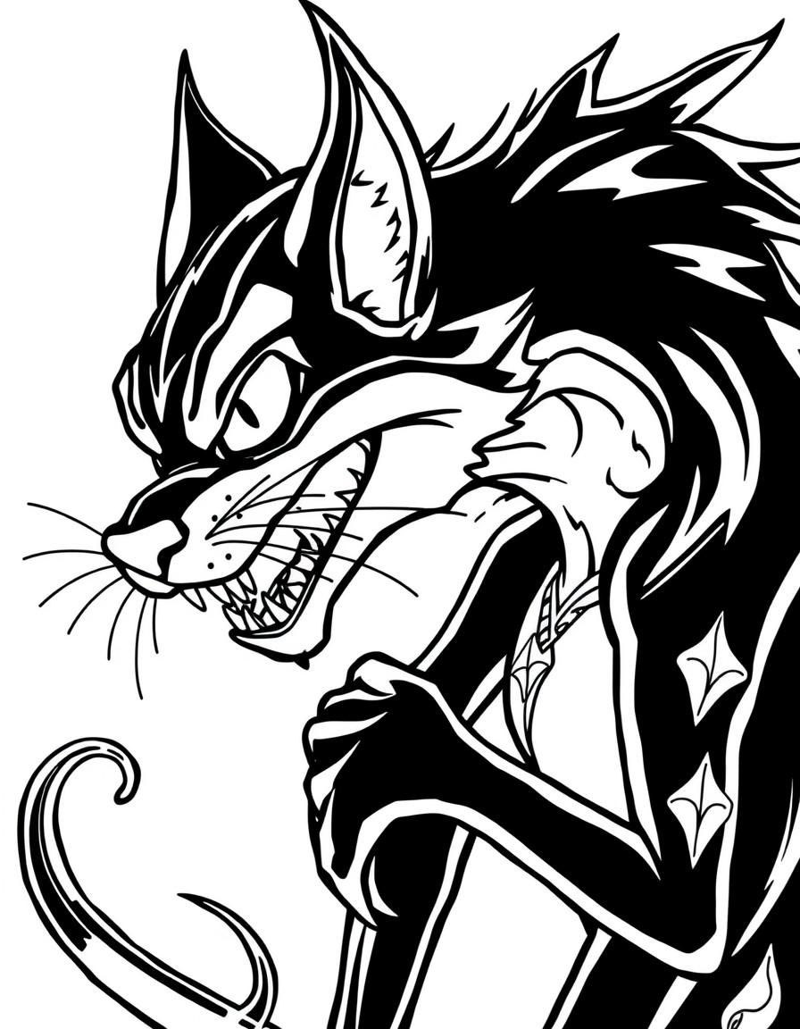 una monstruita enamorada de un zorro