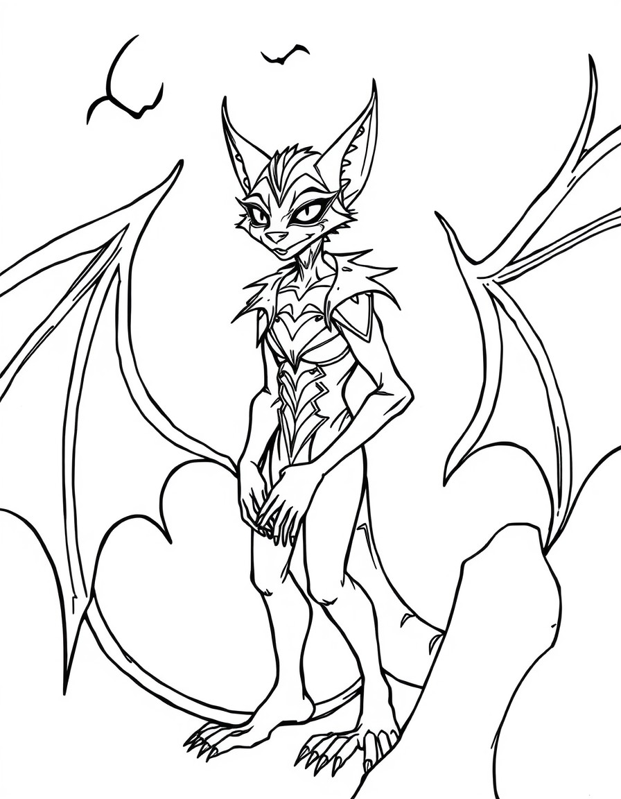 una monstruita enamorada de un zorro