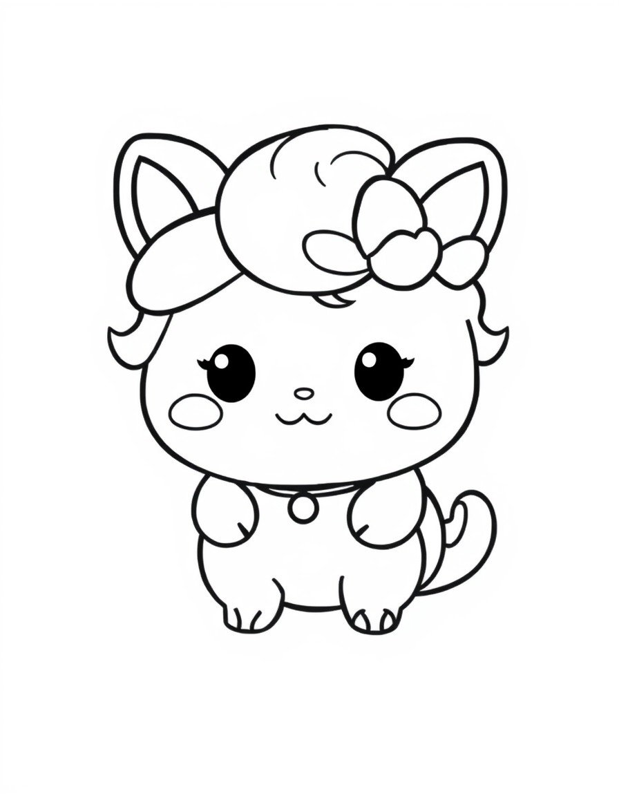 Design a character very similar yet cuter than Cinnamoroll