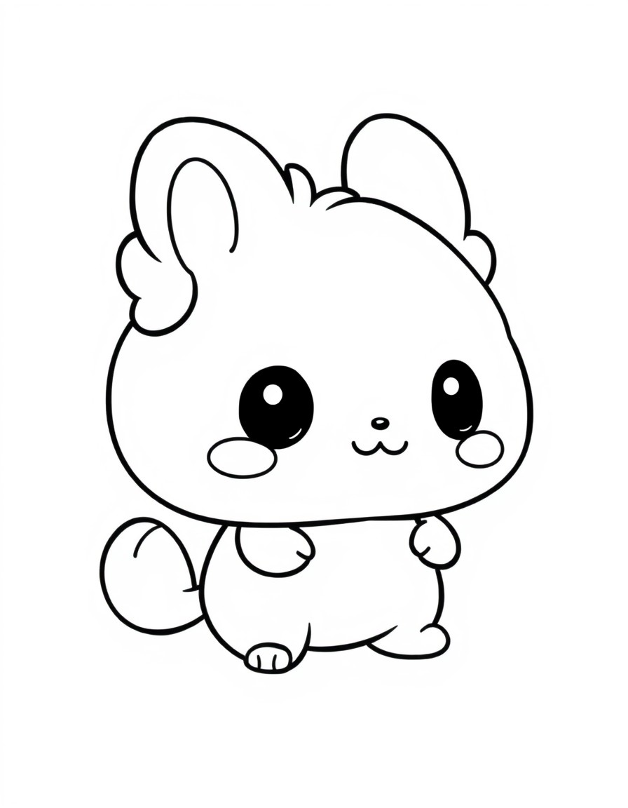 Design a character very similar yet cuter than Cinnamoroll