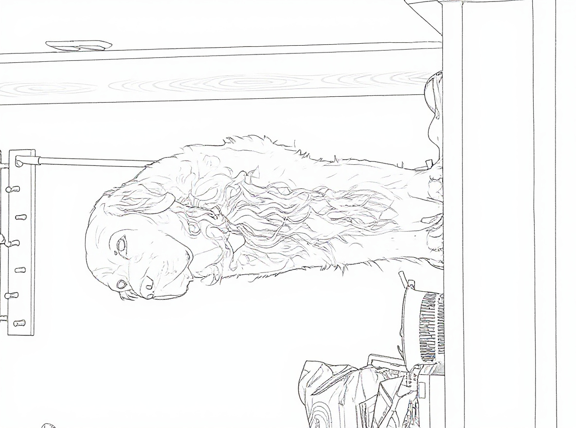 Make this a high-quality black and white COLORING PAGE with white background, only black lines, NO big gray areas, and clear, thick bold outlines, well-defined shapes, and clean edges. Remove all shad