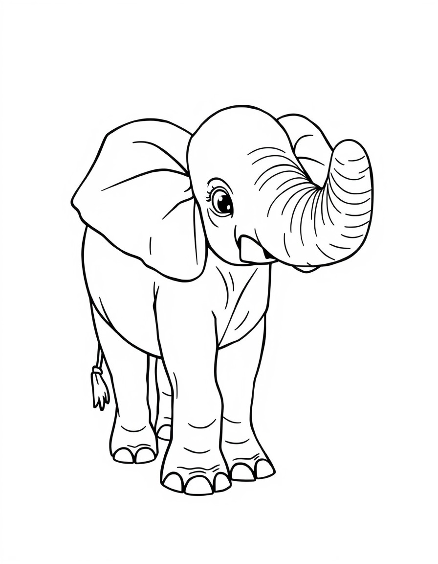 um elefante fofo todo pontilhado