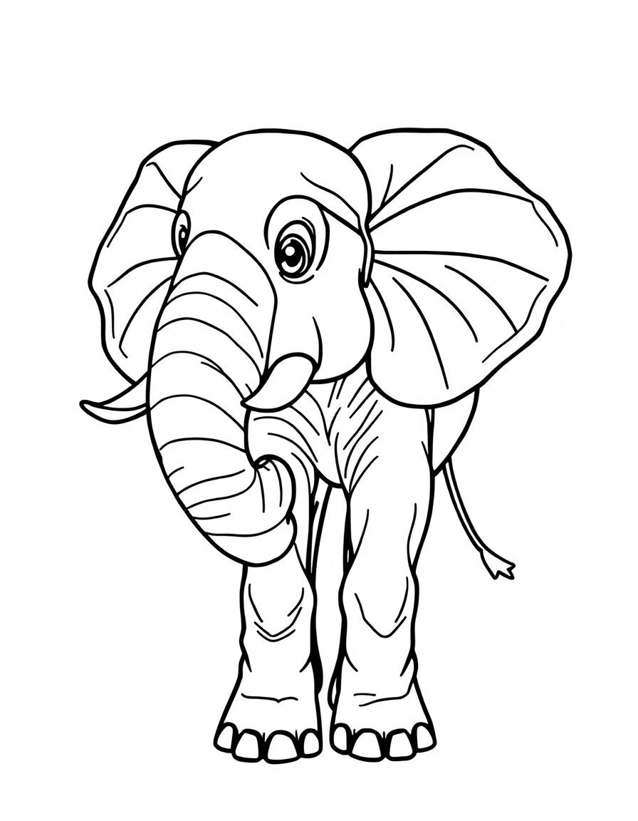 um elefante fofo todo pontilhado