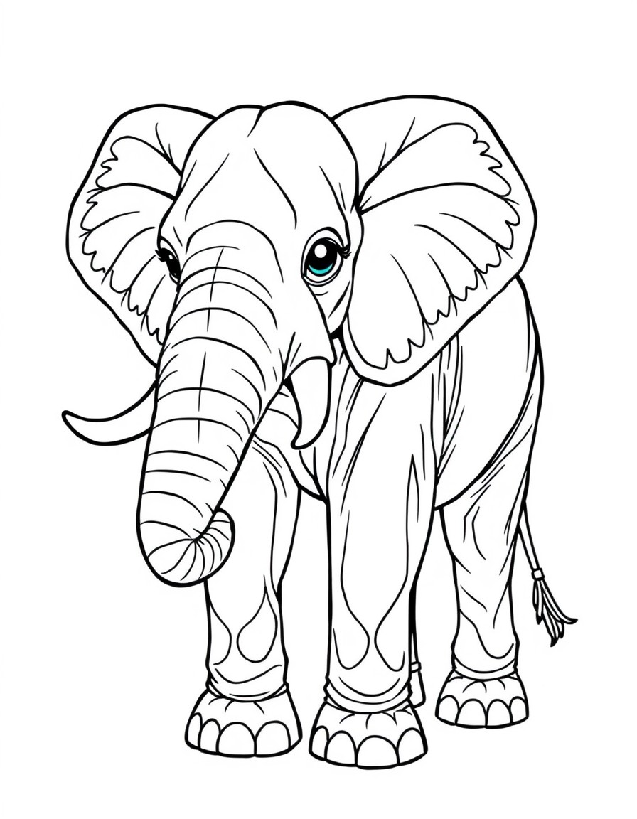 um elefante como o contorno em pontinhos