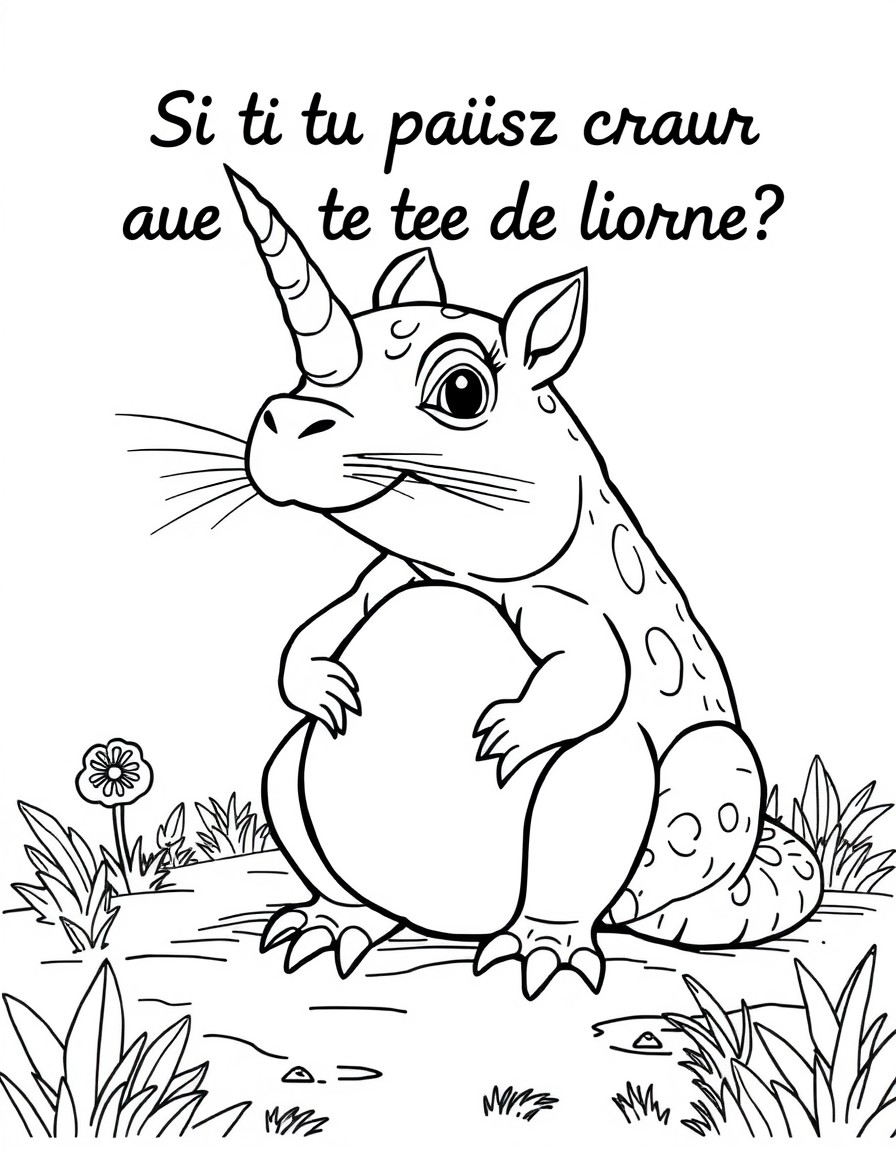 si tu peux crer une crotte avec une tte de licorne ?