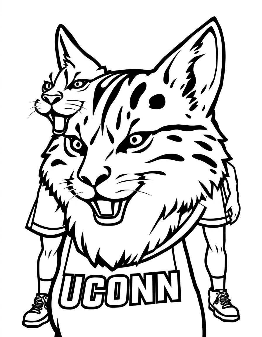 Please show them in UConn uniforms