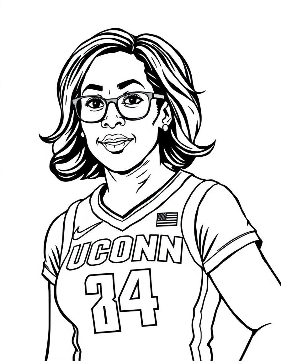 Add Kamala Harris also wearing the UConn uniform