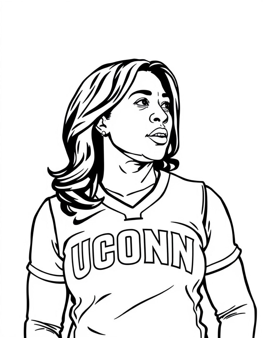 Add Kamala Harris also wearing the UConn uniform