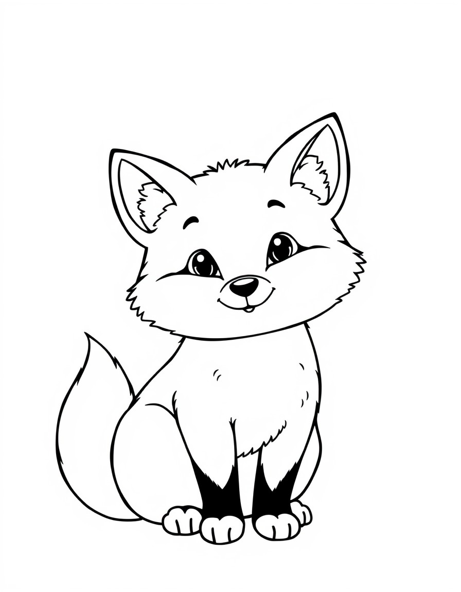 a chubby red fox