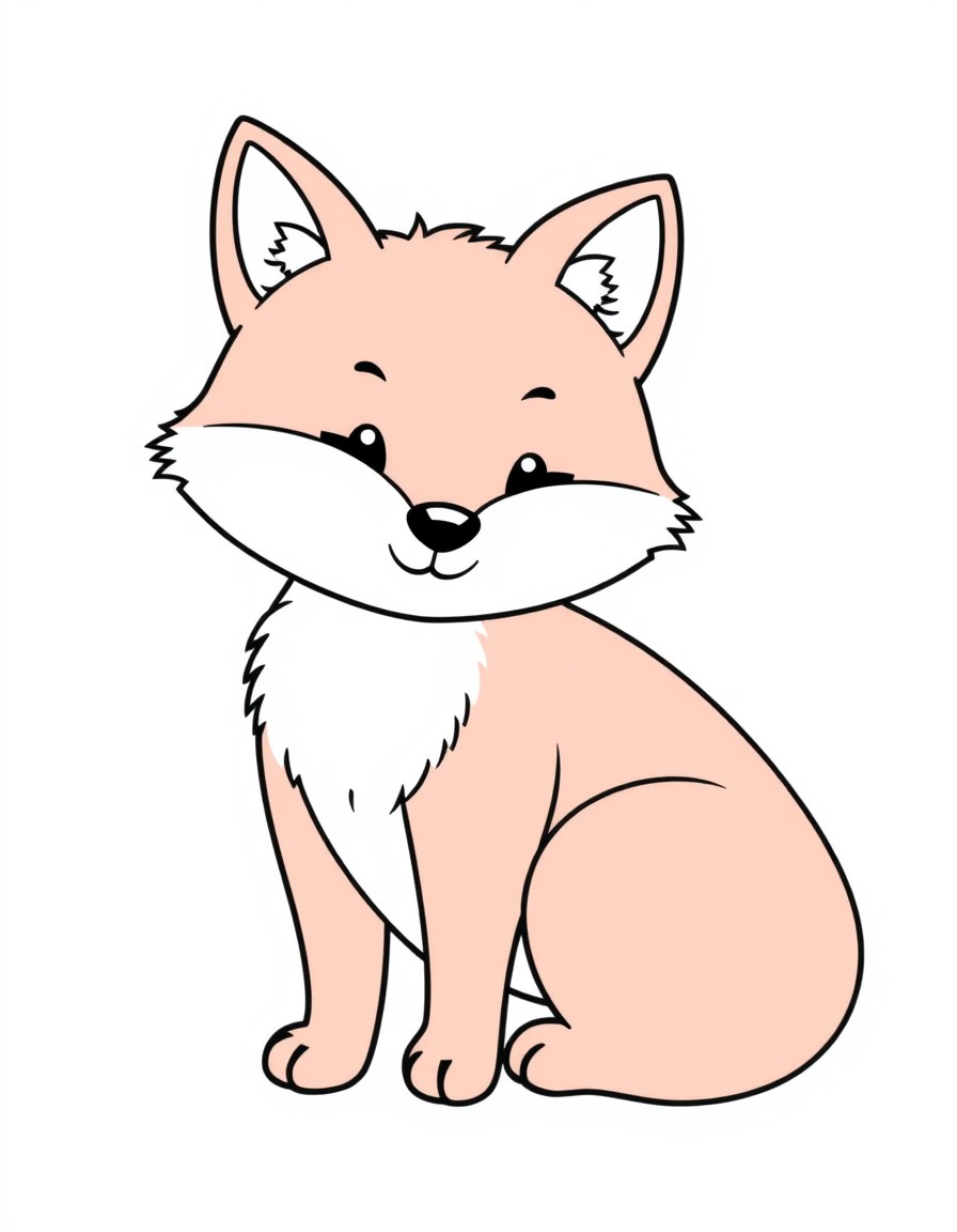 a chubby red fox