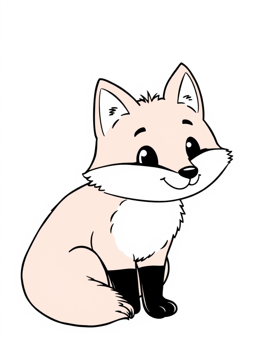 a chubby red fox