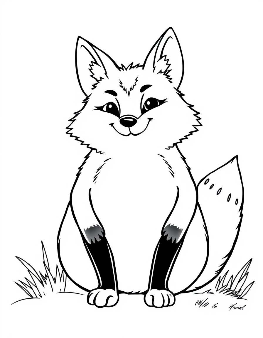 A chubby out of shape pot bellied red fox looking smug.