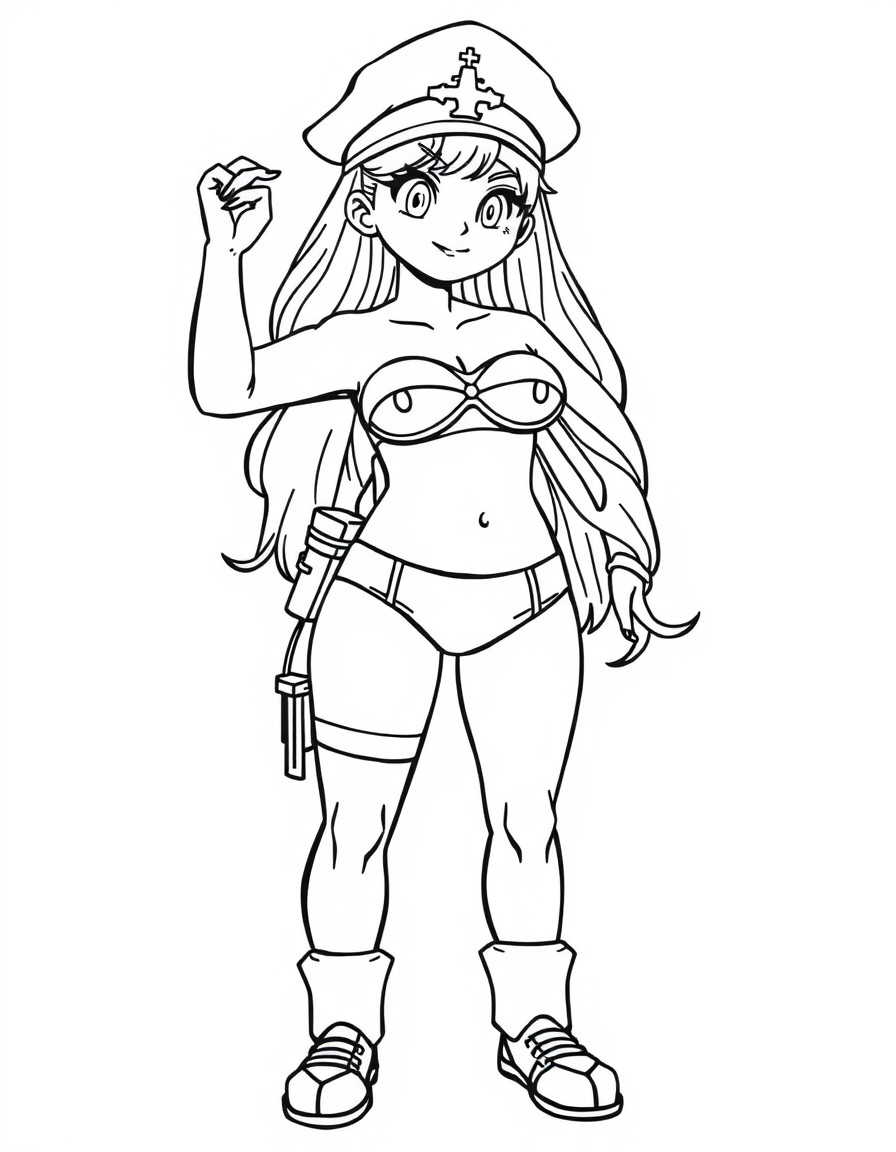 Female Captain underpants featuring the name Ophir