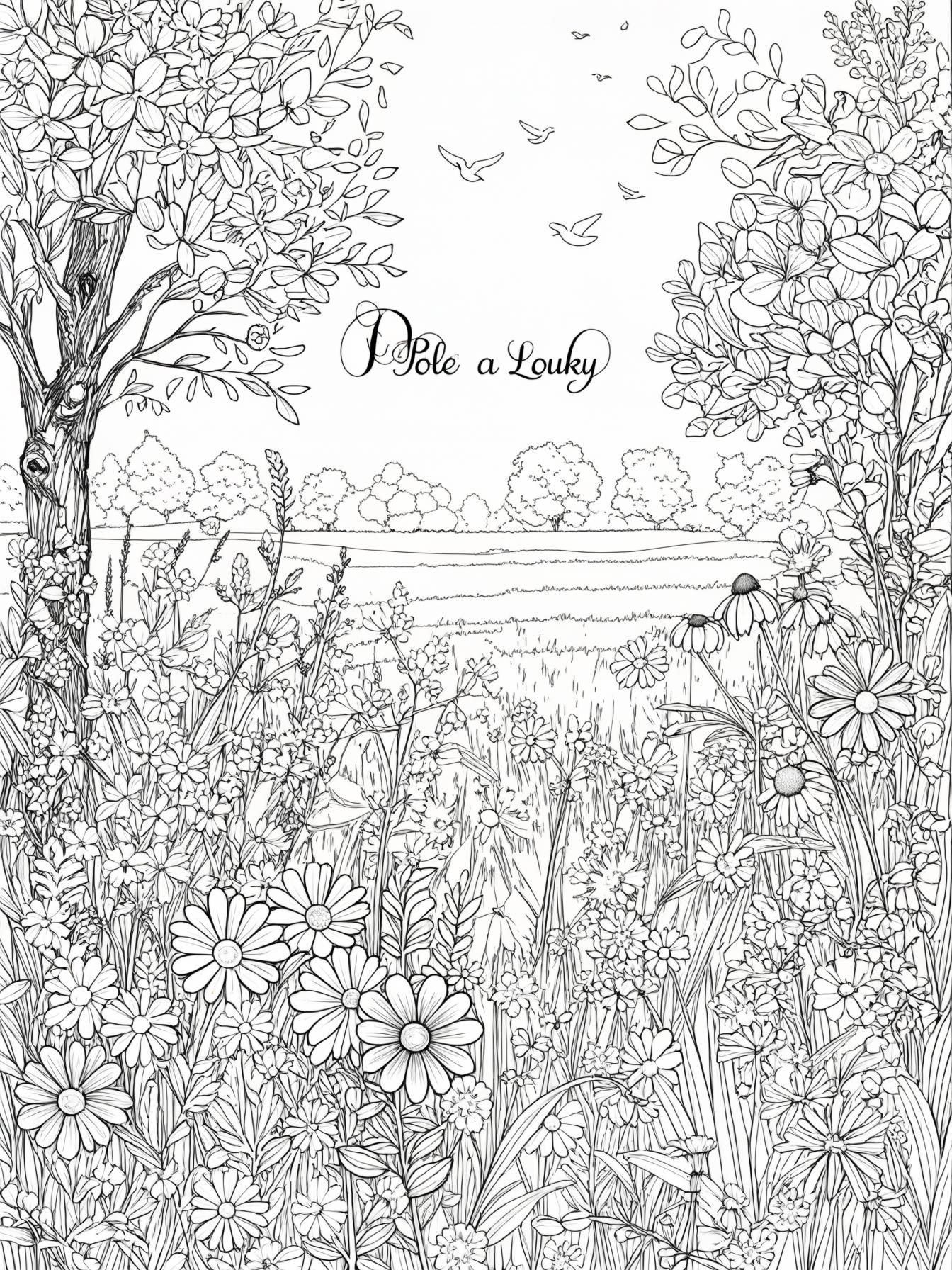 Pole a Louky a na tlo na kvtiny kvetou na loukch strom mi pj vechno kvete a my si ke vemu uchme krsn obrzek barevn