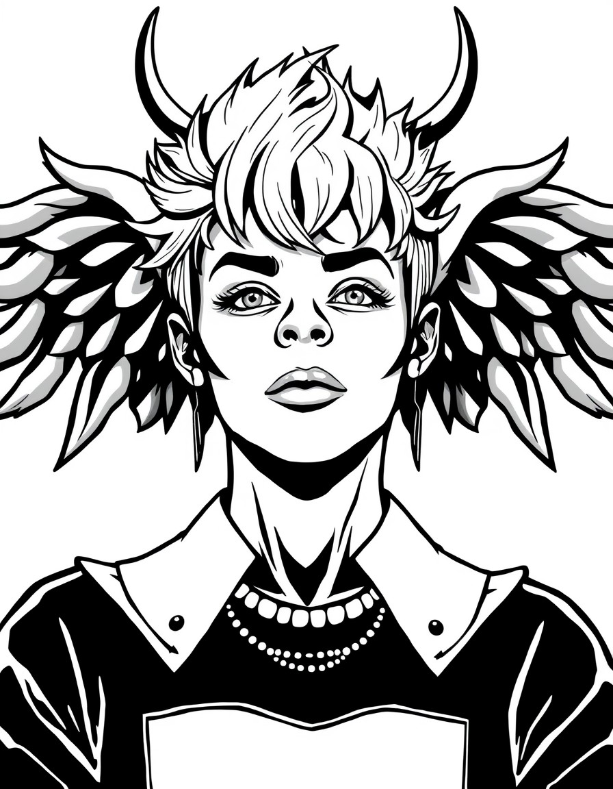 coloring page of miley cyrus