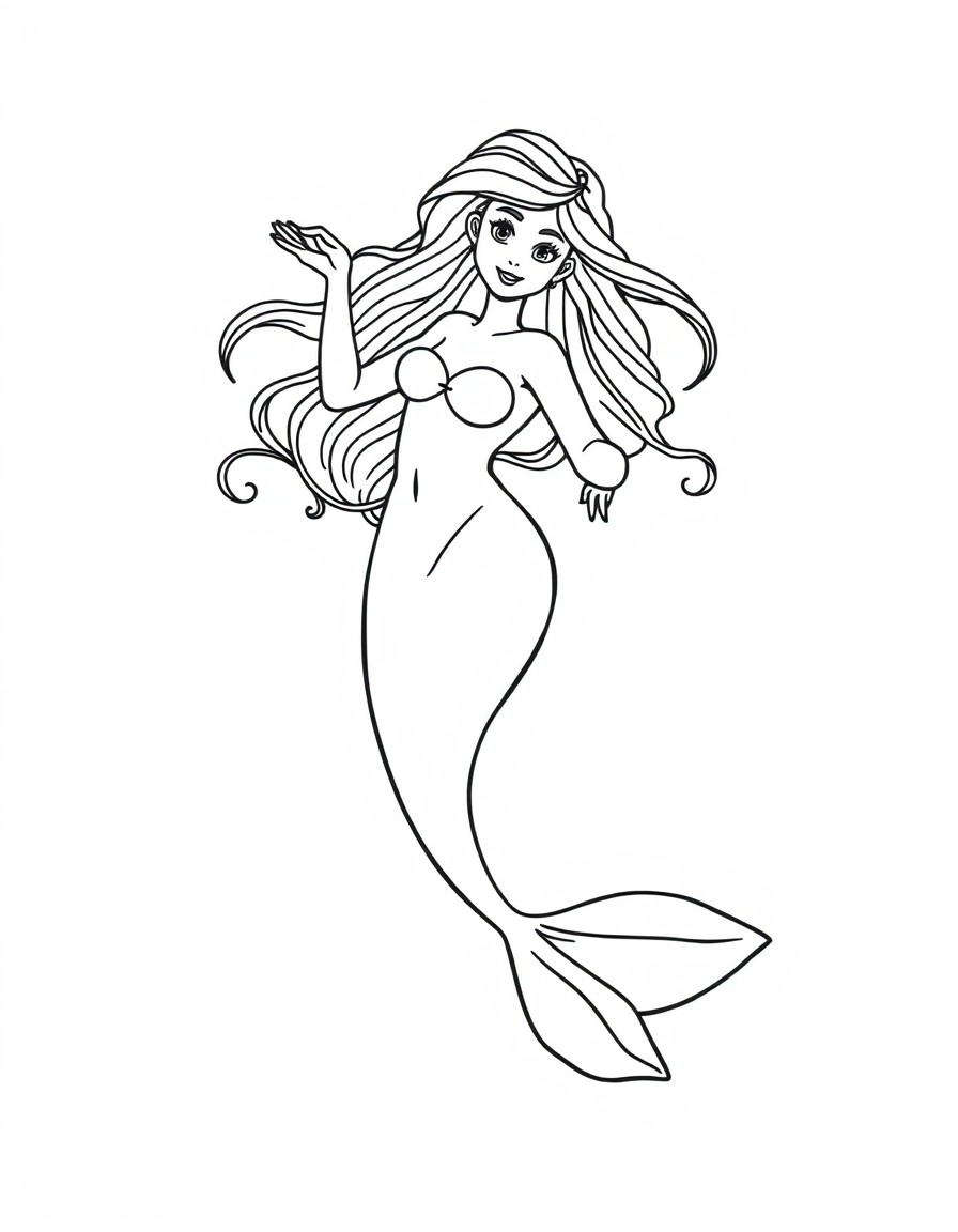 a mermaid dancing