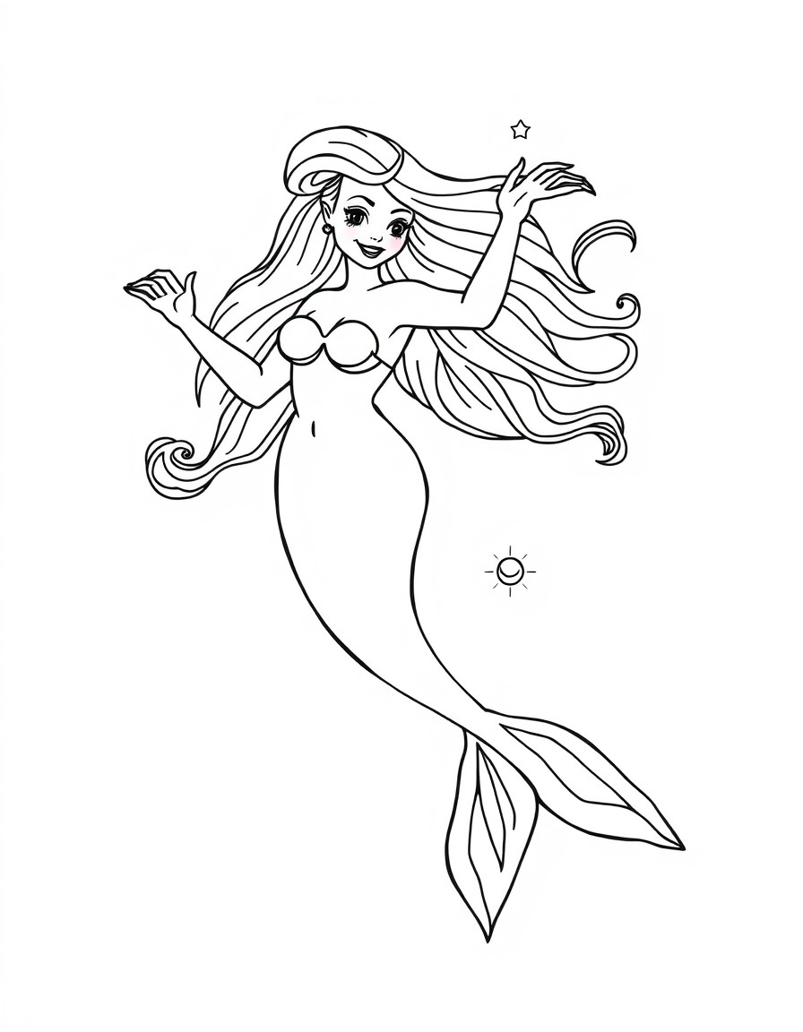 a mermaid dancing