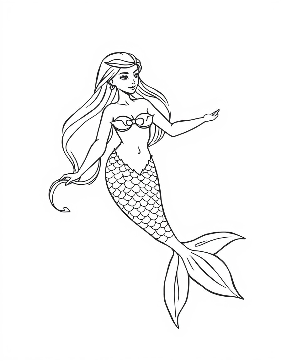 a mermaid dancing