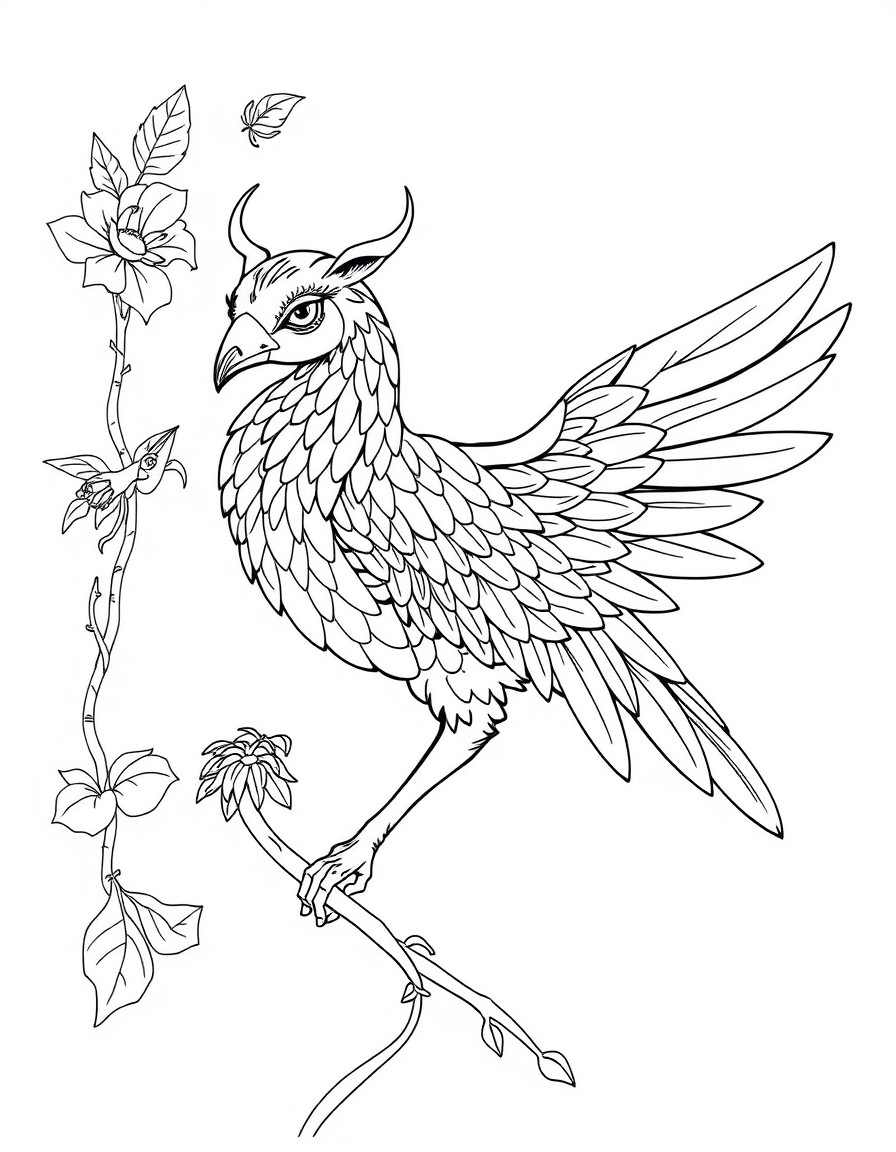 coloring page with pure white background and solid black lines only, no grayscale or shading: , precise black outlines, intricate details for advanced coloring, clear outlines with good coloring spaces, perfect for printing