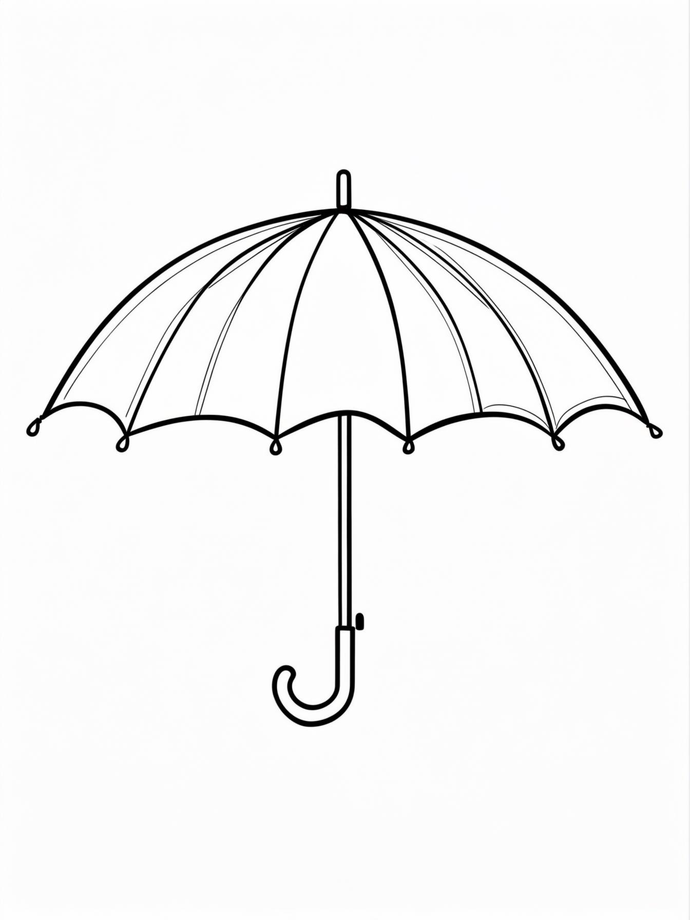 Draw a beautiful umbrella