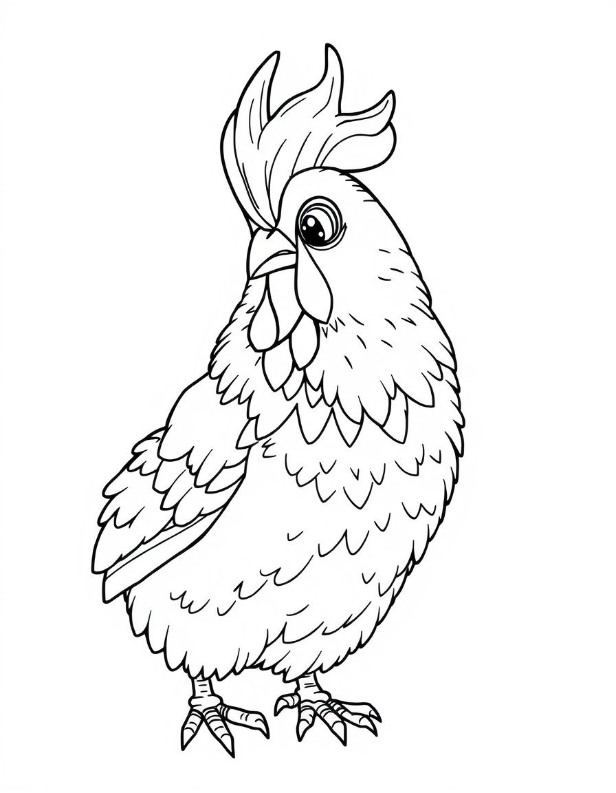 crie desenho da galinha pintadinha