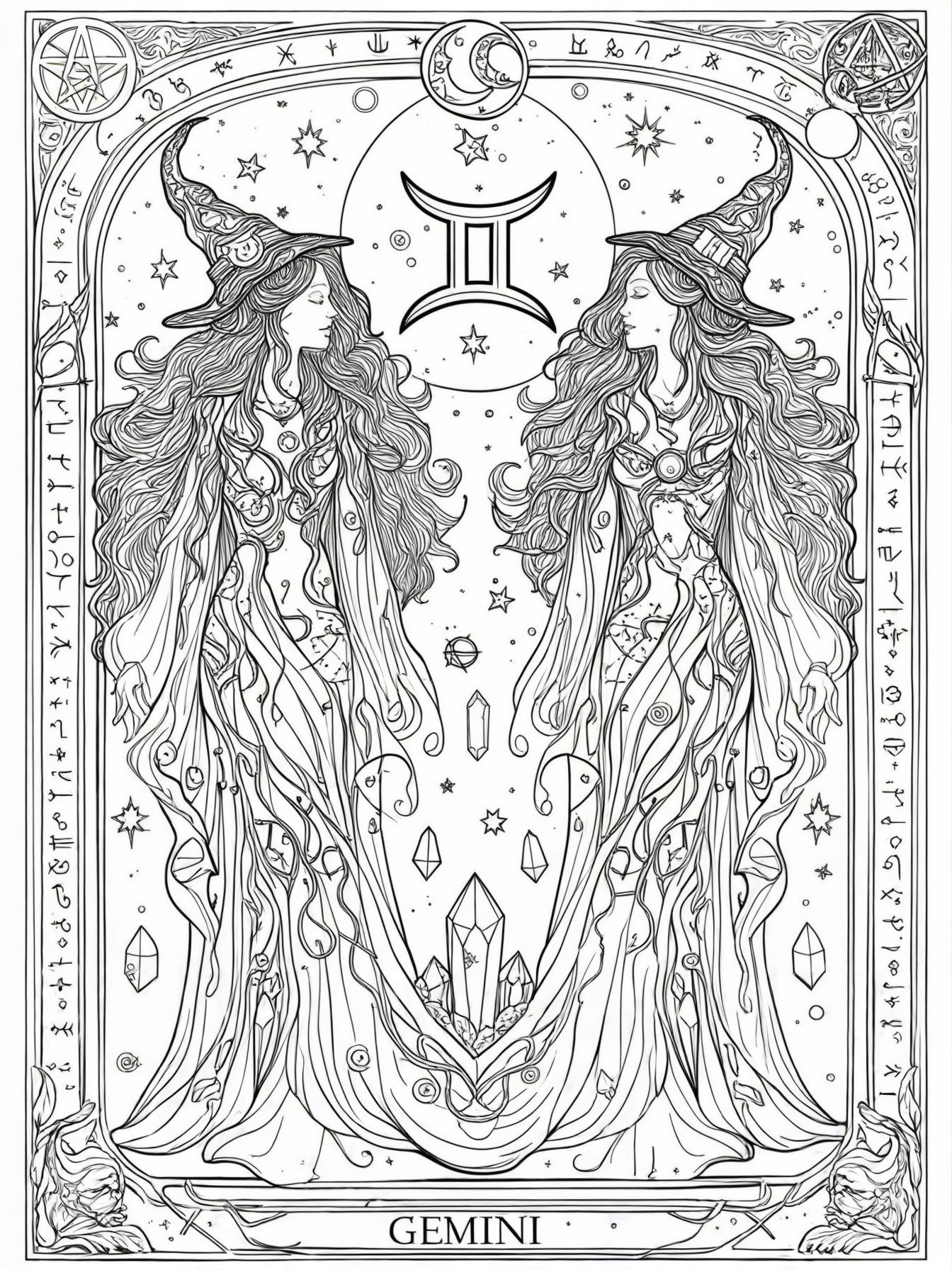 Astrological Gemini with a witchy vibe to it