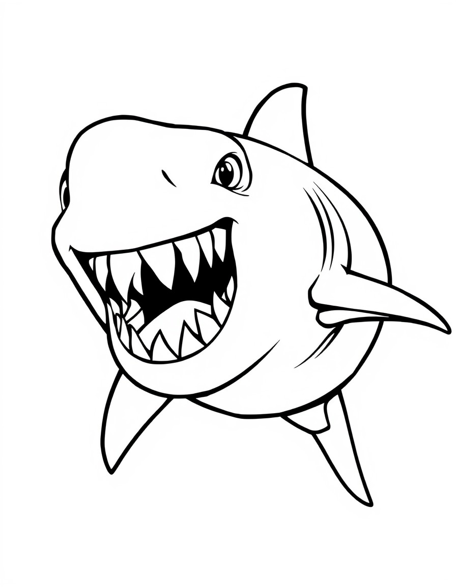 angry shark