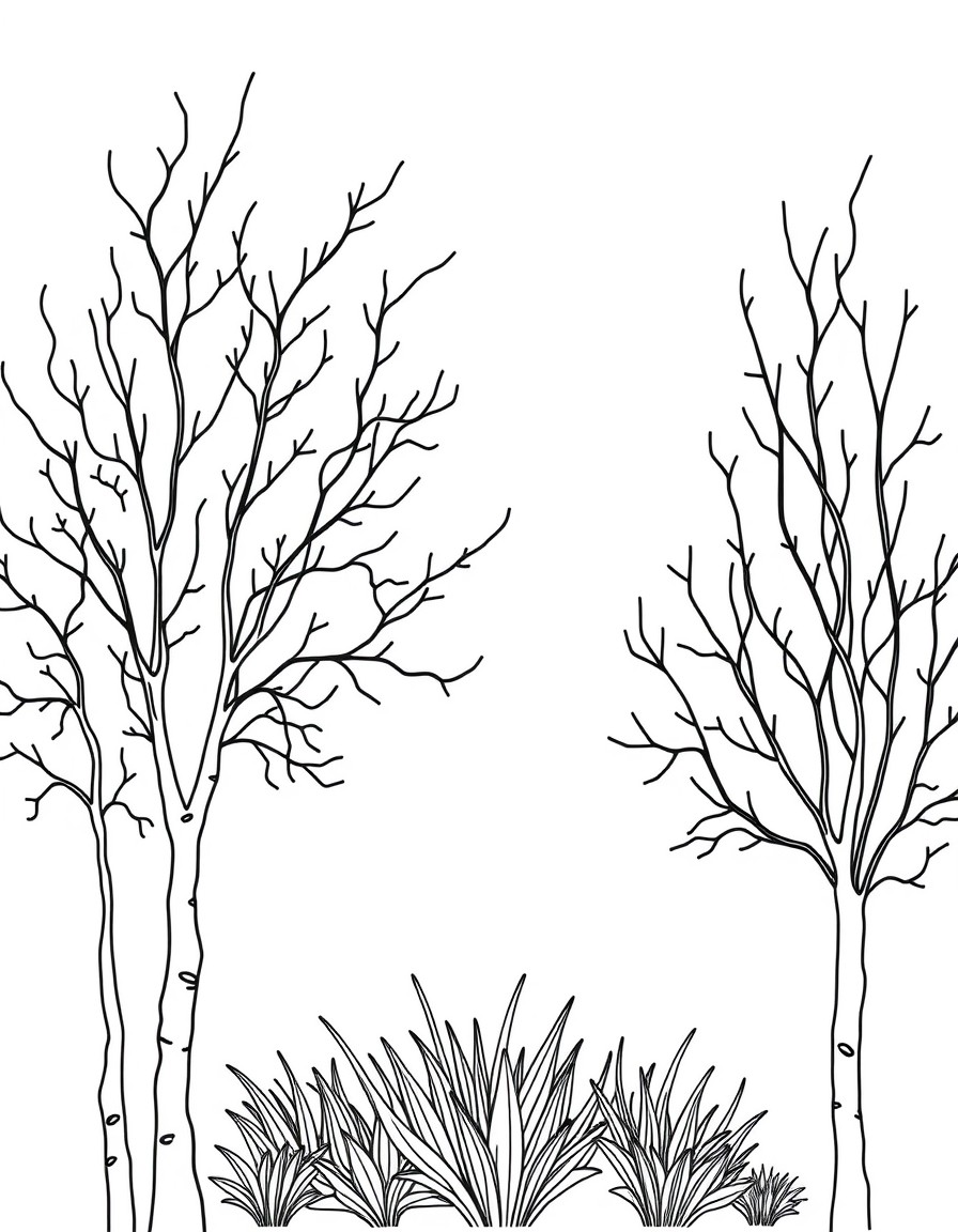 a coloring page inspited by klee in bauhaus style