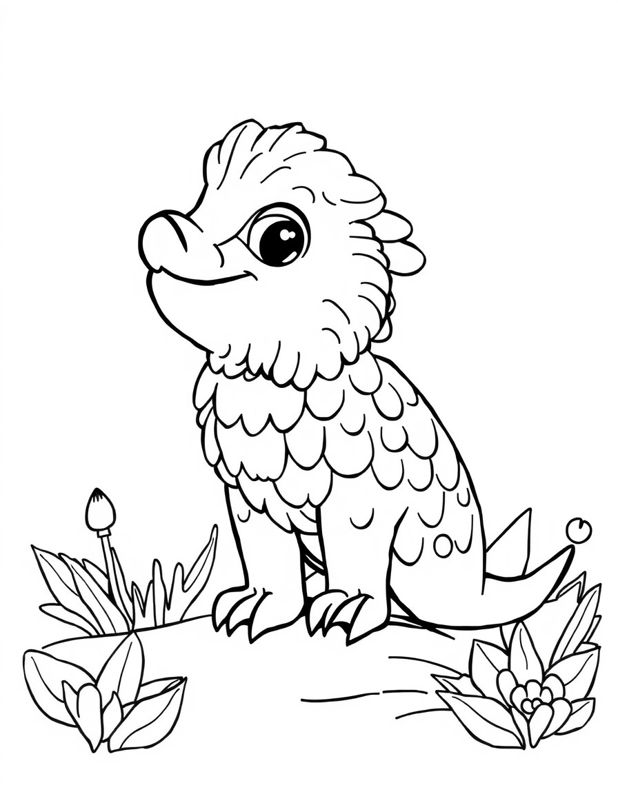 coloring page with pure white background and solid black lines only, no grayscale or shading: , thick black outlines, large clear spaces perfect for young children, clear outlines with good coloring spaces, perfect for printing