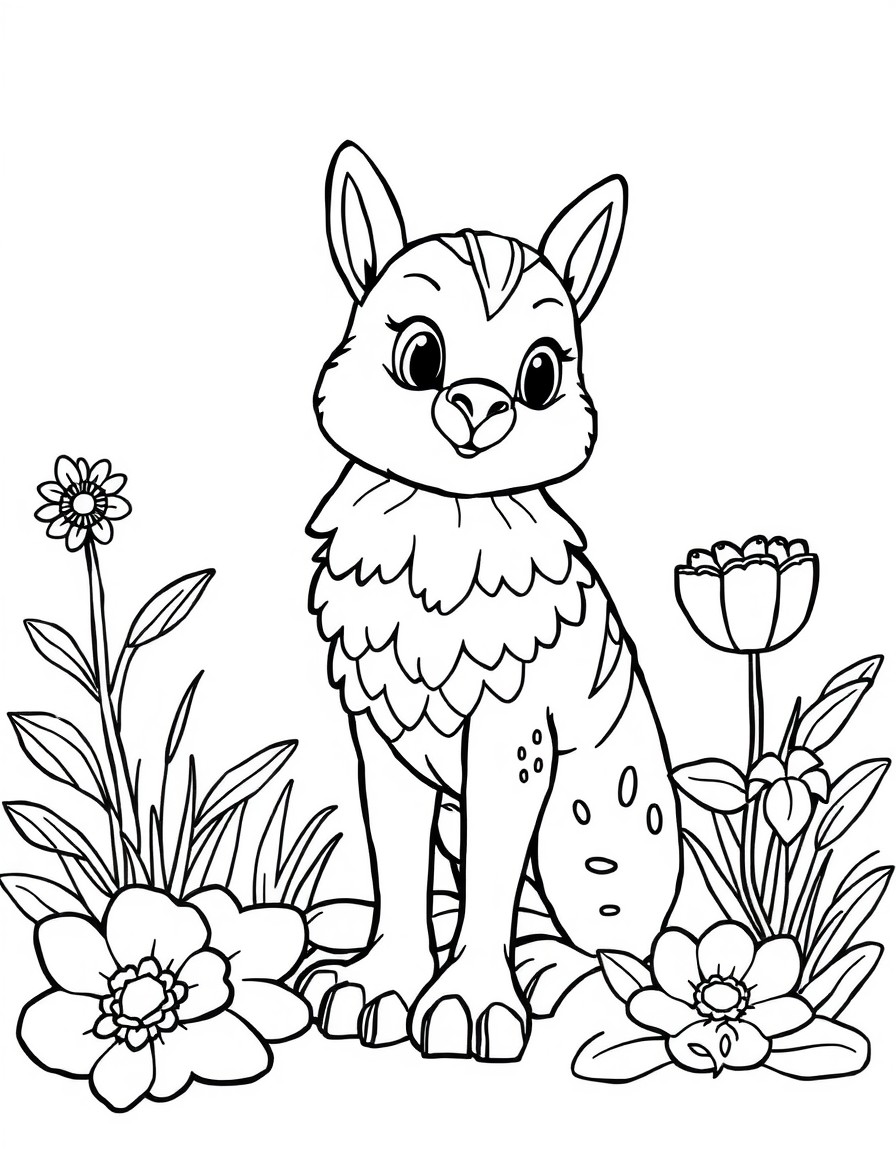 coloring page with pure white background and solid black lines only, no grayscale or shading: , thick black outlines, large clear spaces perfect for young children, clear outlines with good coloring spaces, perfect for printing