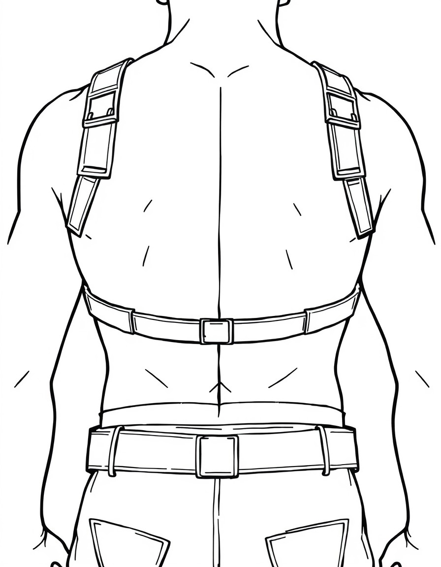 Back brace forward coloring page