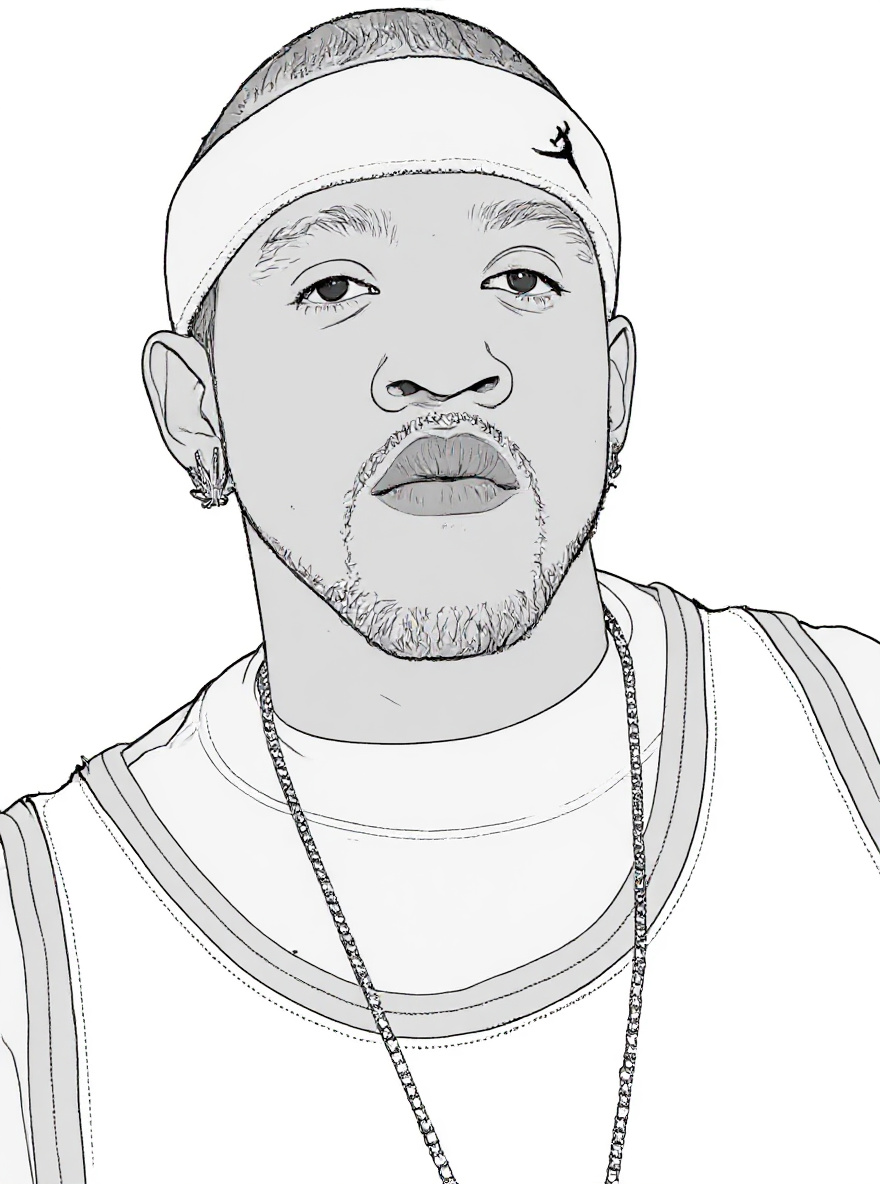 Make this a high-quality black and white COLORING PAGE with white background, only black lines, NO big gray areas, and clear, thick bold outlines, well-defined shapes, and clean edges. Remove all shad