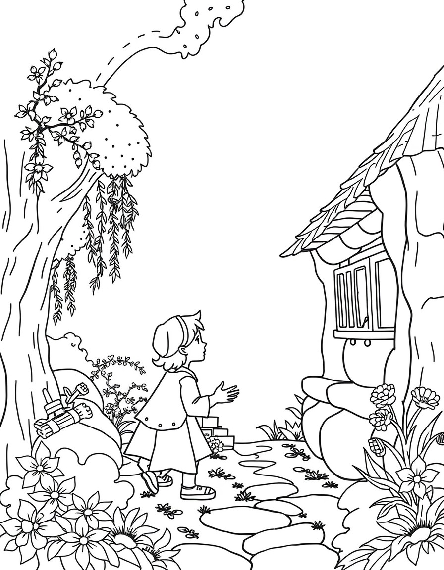 Create an image based on this italian story