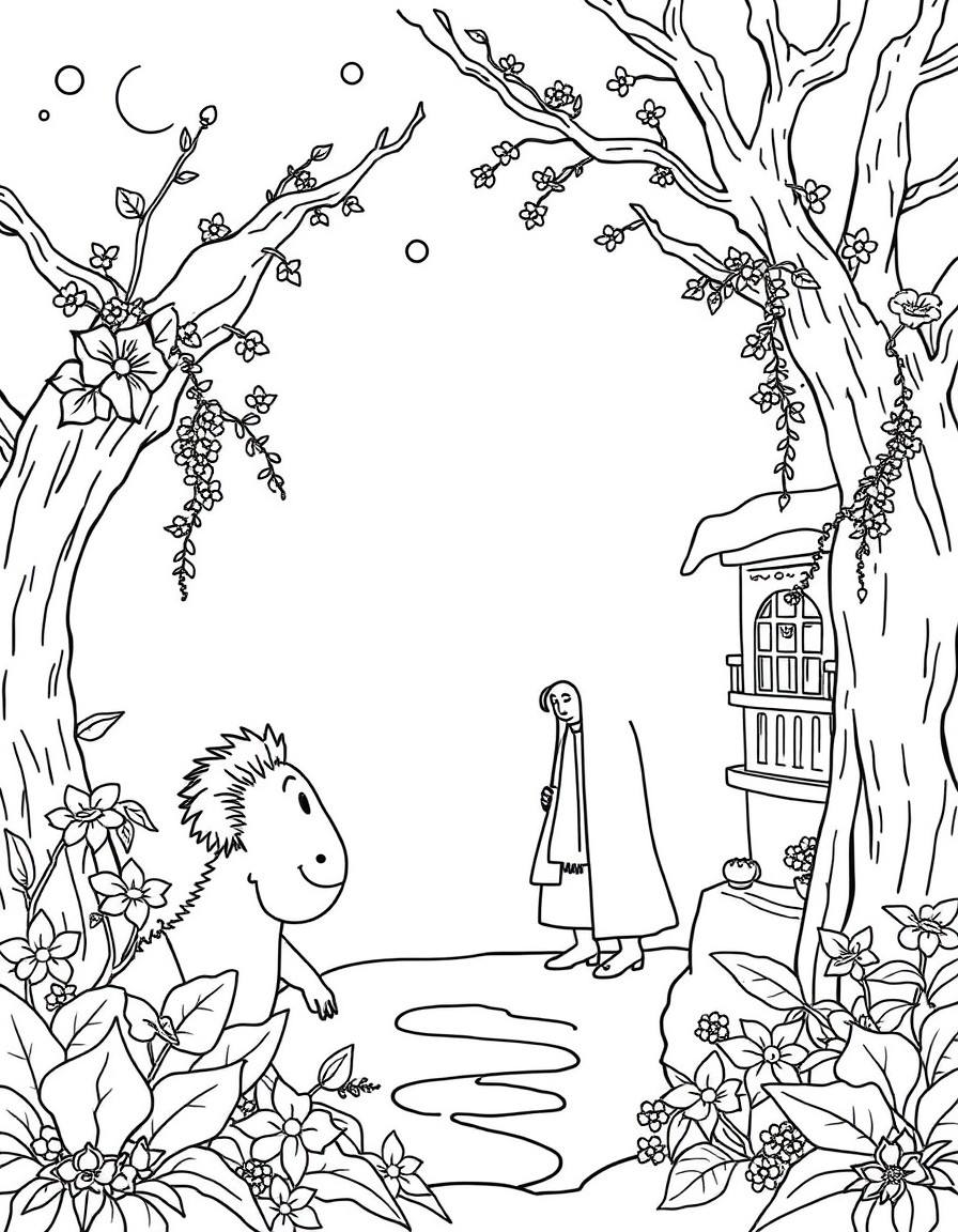 Create an image based on this italian story