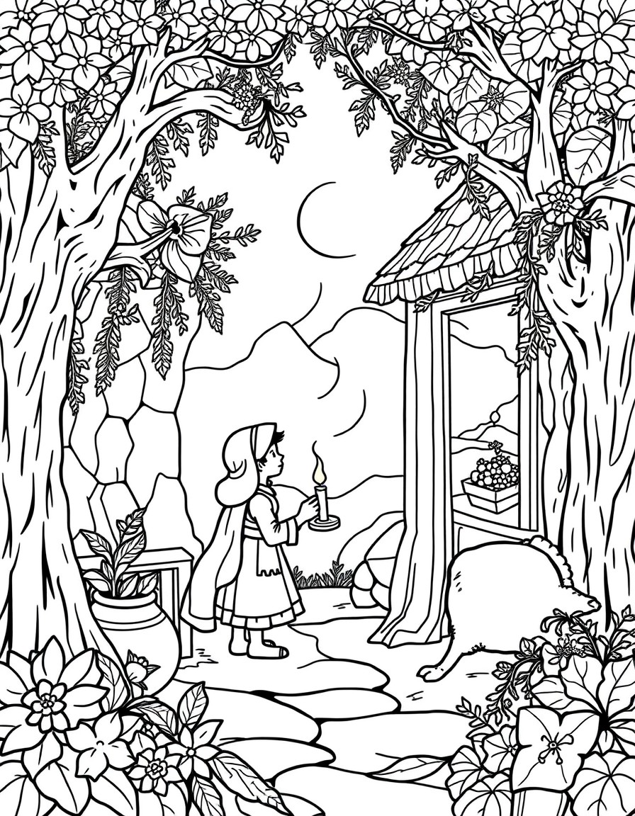 Create an image based on this italian story