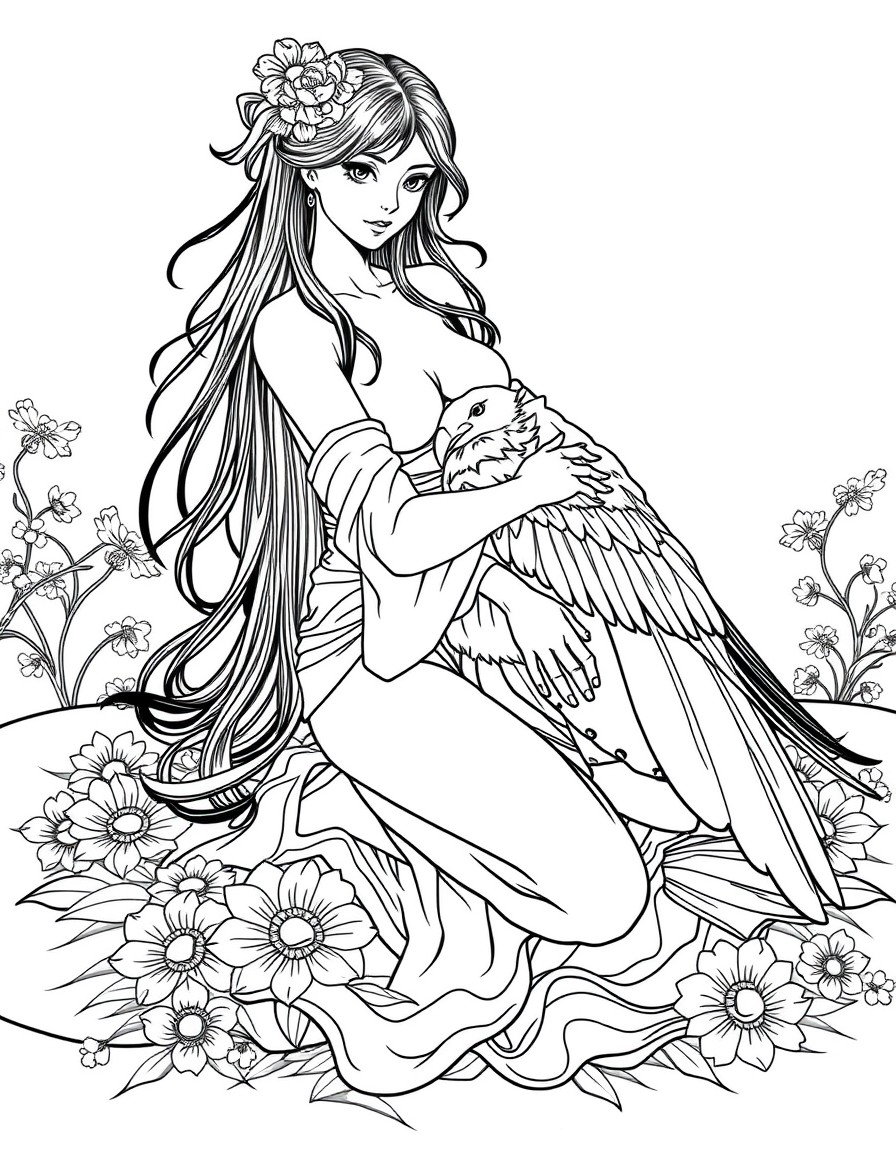 nude japanese girl on bed spread eagle