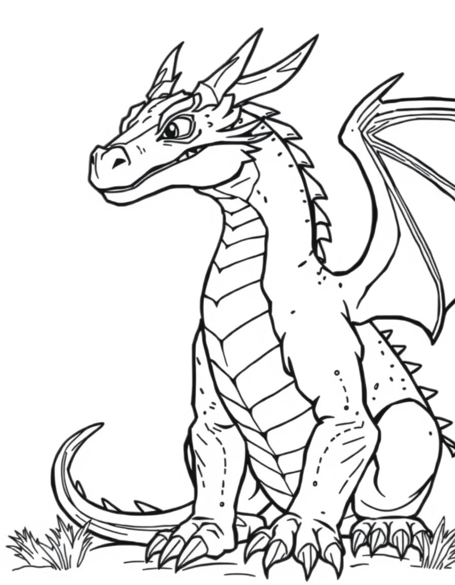 majestic realistic dragon with confident expression looking somewhere