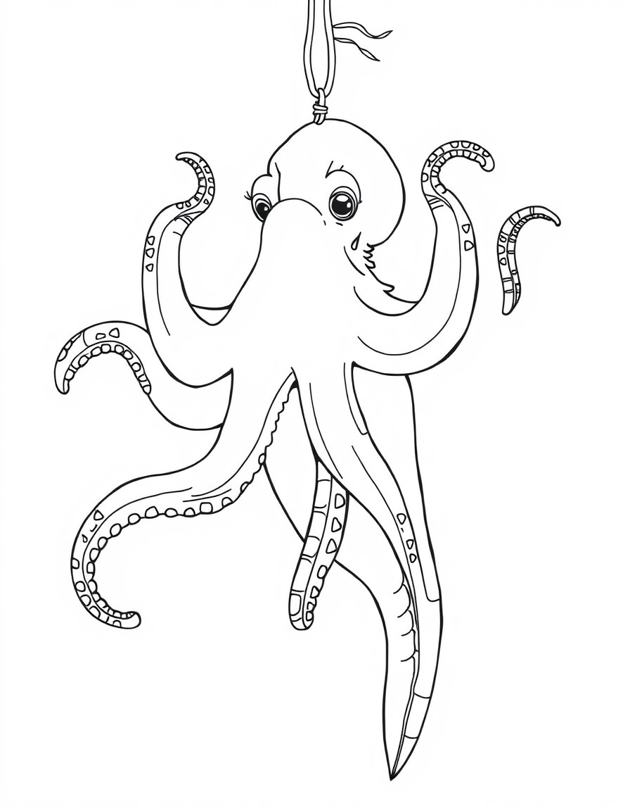 Octopus, otter, hanging out