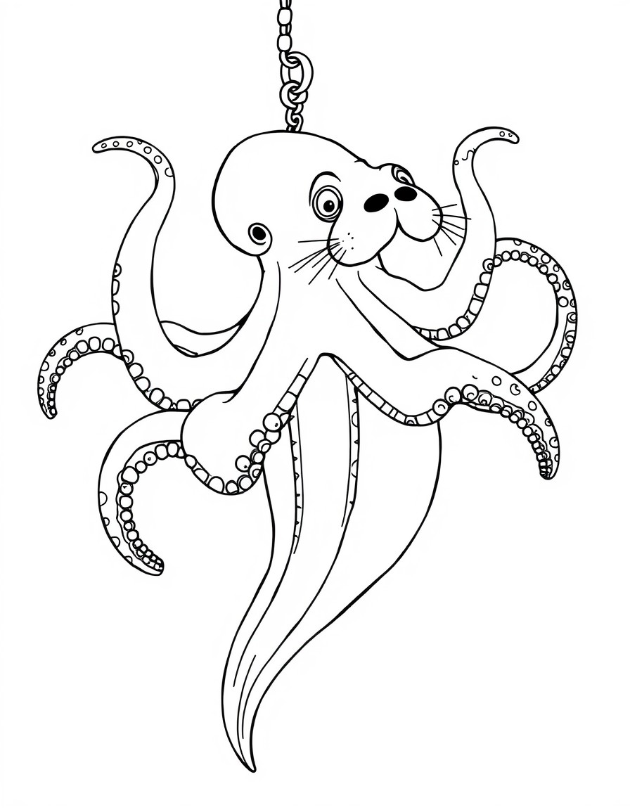 Octopus, otter, hanging out