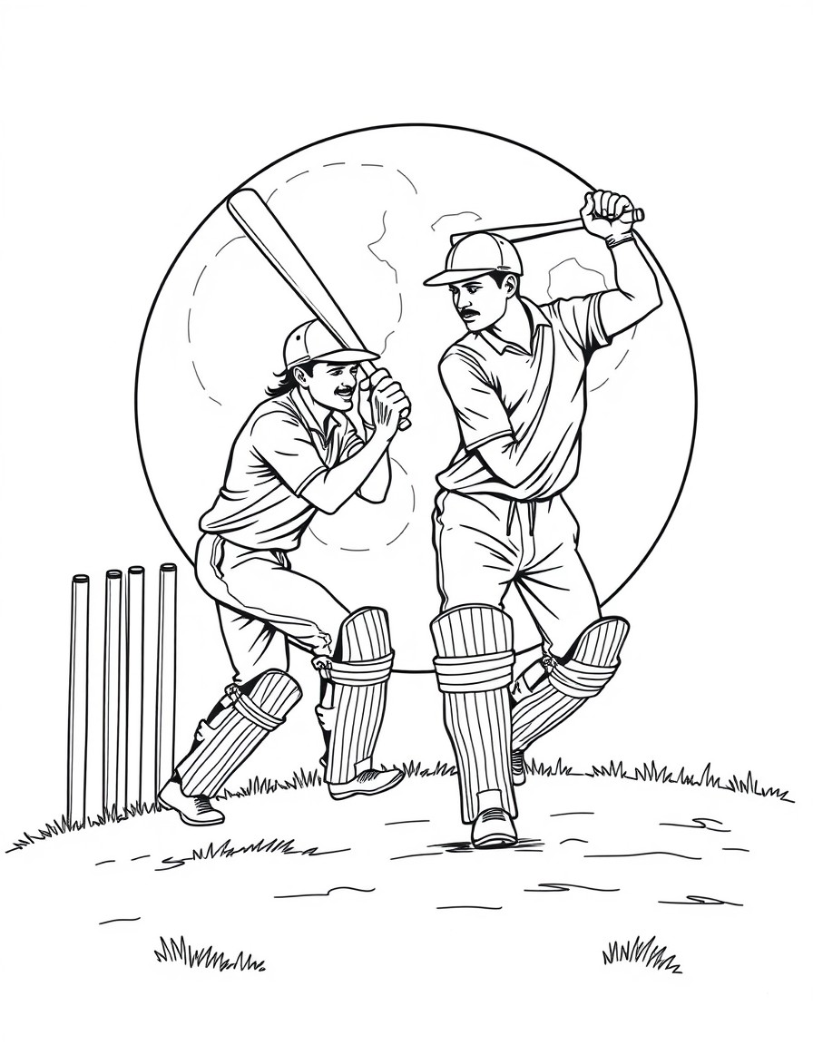 make a photo of indian cricket players playing cricket on moon