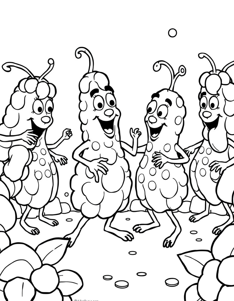 Dancing raisins claymation style singing soul and rb