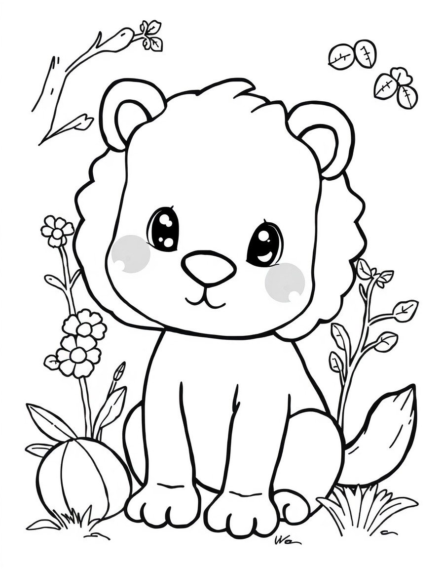 This book is filled with familiar everyday activities of super cute animal characters coloring pages