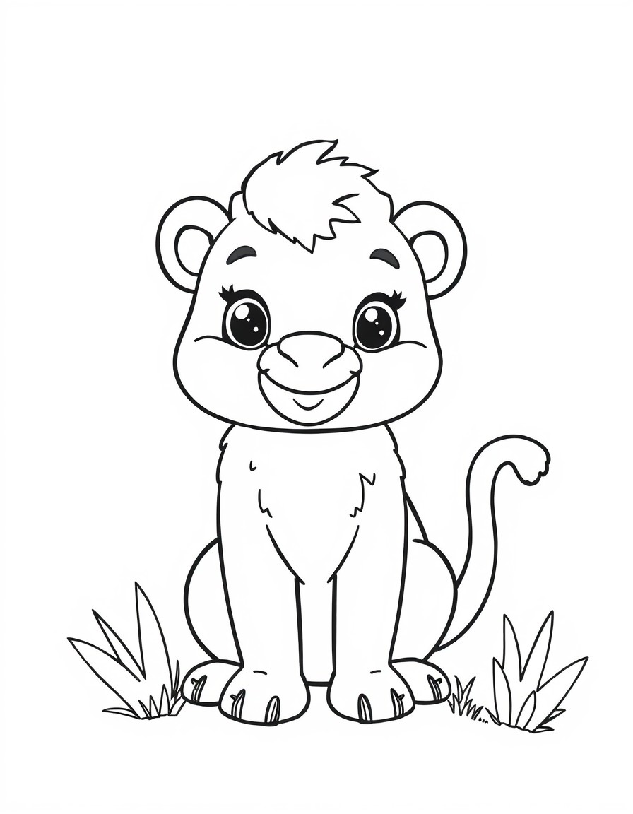 super cute animal characters coloring pages